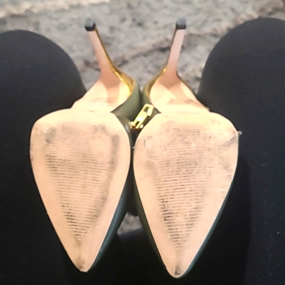Catherine malandrino olive green boot heels! - Picture 1 of 9